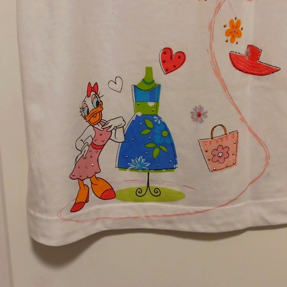 Disneyland Walt Disney World Minnie Mouse Daffy Duck Tee Shirt 1X - Picture 3 of 7